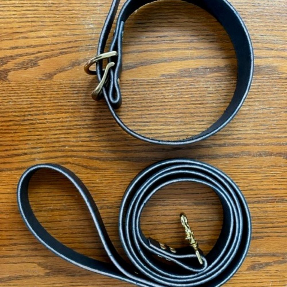 Brand New Handmade Genuine Latigo Leather Dog Leash - 1 in x 6ft.